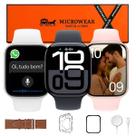 Relógio Kit 2 Pulseiras Mini Fitness Corrida com GPS Notificação
