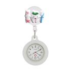 Relógio Lapela Enfermagem Silicone Cordão Tipo Ioiô Quartzo