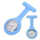 Relógio Lapela Silicone Azul Claro Enfermagem Enfermeira