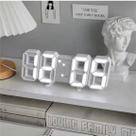 Relógio LED 3D Grande Visor Digital Com Alarme Snooze e Dimmer USB