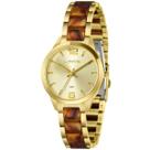 Relogio lince analogico champanhe metal dourado lrt4805l36 c2kn cor:dourado