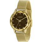 Relógio LINCE feminino analógico marrom LRG4707L N1KX