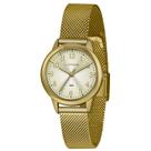 Relogio Lince Feminino Dourado pequeno com numeros pulseira esteira LRG4653L C2KX Relogio Lince Feminino Dourado pequeno com numeros pulseira esteira LRG4653L C2KX