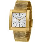 Relógio lince feminino dourado quadrado lqg4654l b1kx