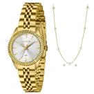 Relógio LINCE feminino kit dourado LRGM064L32 K0JBS1KX