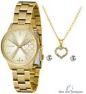Relógio Lince Feminino KIT LRG4681LKZ82 C1KX Dourado