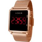 Relógio lince feminino led digital rose mdr4596l pxrx