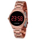 Relógio lince feminino led digital rose mdr4618lvxrx