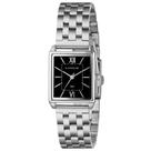 Relogio Lince Feminino prata preto quadrado prateado retangular classico social algarismo romano moderno LQM4824L25 P3SX
