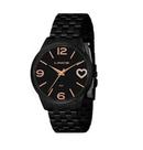 Relógio Lince Feminino Preto Aço Coração Strass Lrn4717l P2p