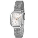 Relógio Lince Feminino Ref: Lqmh253l26 S1sx Retangular Mesh Prateado
