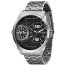 Relógio LINCE masculino dual time prata preto MRMH162L P2SX Relógio LINCE masculino dual time prata preto MRMH162L P2SX