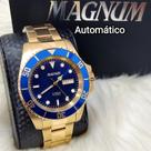 Relógio Magnum Automático Dourado Masculino Modelo MA35075A