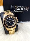 Relógio Magnum Automático Dourado Masculino Modelo MA35075U