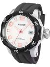 Relógio Magnum Masculino Aço Prata Pulseira Silicone 10 ATM MA35173Q Original