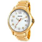 Relógio MAGNUM masculino analógico dourado MA31355H