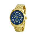 Relógio Magnum Masculino Cronógrafo - Dourado com Fundo Azul