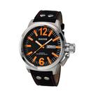 Relógio Magnum Masculino Ma31524j Preto Aço Pulseira Couro Preto