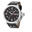 Relógio Magnum Masculino Ma32774t Aço Preto Pulseira Couro Relógio Magnum Masculino Ma32774t Aço Preto Pulseira Couro