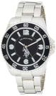 Relógio Masculino Accutime U.S. Polo Assn. USC80515 - Prata com Mostrador Preto Relógio Masculino Accutime U.S. Polo Assn. USC80515 - Prata com Mostrador Preto