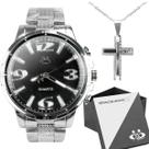 relogio masculino aço inox + caixa qualidade premium social religioso inoxidável presente casual original