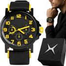 Relogio Masculino Aço Inox Silicone original presente analogico ajustavel grande social casual