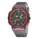 Relógio Masculino AnaDigi Smael 8006 Resistente à água 5 ATM Caixa em Resina Fume Pulseira de Borracha Visor Acrílico Redondo Fivela Bateria Casual Relógio Masculino AnaDigi Smael 8006 Resistente à água 5 ATM Caixa em Resina Fume Pulseira de Borracha Visor Acrílico Redondo Fivela Bateria Casual
