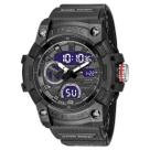 Relógio Masculino AnaDigi Smael 8086 Resistente à água 5 ATM Caixa em Resina Preto Pulseira de Borracha Visor Acrílico Redondo Fivela Bateria Casual Relógio Masculino AnaDigi Smael 8086 Resistente à água 5 ATM Caixa em Resina Preto Pulseira de Borracha Visor Acrílico Redondo Fivela Bateria Casual