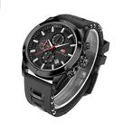 Relógio masculino analógico com cronógrafo militar luminoso de quartzo com pulseira de silicone moderna para esportes e