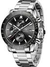 Relógio masculino BENYAR Fashion cronógrafo analógico de quartzo 30 m à prova d'água para negócios casual pulseira de ma