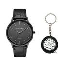 Relógio Masculino Casual Ultra Fino Luxo + Chaveiro
