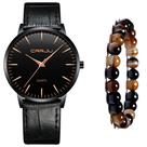 Relogio Masculino Casual Ultra Fino + Pulseira Bolinha
