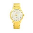 Relógio Masculino Champion Dourado Aço Inoxidável Mostrador Pérola Original Resistente à Água CN21078H