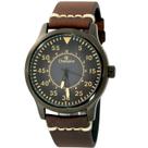 Relógio Masculino Champion Estilo Aviador Caixa Preta Pulseira Couro Marrom Fundo Preto Original CH30340E Relógio Masculino Champion Estilo Aviador Caixa Preta Pulseira Couro Marrom Fundo Preto Original CH30340E