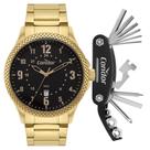 Relógio Masculino Condor Analógico Dourado CO2115MYX/K4P + Kit