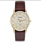 Relógio Masculino Couro Croco Dourado 23725GPSVDC2 Relógio Masculino Couro Croco Dourado 23725GPSVDC2