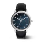Relógio Masculino Couro Marrom Analógico Casual 40mm New Port