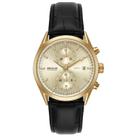 Relógio Masculino Cronógrafo Couro Dourado 77307GPSVDC2 Relógio Masculino Cronógrafo Couro Dourado 77307GPSVDC2