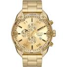 Relógio Masculino Cronógrafo Dourado Spiked DZ4608