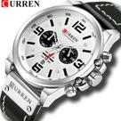 Relógio Masculino Curren 8314 Funcional Pulseira Couro