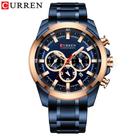 Relógio Masculino Curren 8361 Technos Preto E Marrom