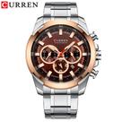 Relógio Masculino Curren 8361 Technos Preto E Marrom