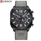 Relógio Masculino Curren 8398 Technos Preto E Marrom