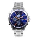 Relógio Masculino de Aço Tuguir AnaDigi Infinity GCS-1274 Prata e Azul Relógio Masculino de Aço Tuguir AnaDigi Infinity GCS-1274 Prata e Azul