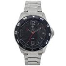 Relógio Masculino de Aço Tuguir Analógico Infinity TGI37077 Prata e Preto Relógio Masculino de Aço Tuguir Analógico Infinity TGI37077 Prata e Preto