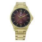 Relógio Masculino de Aço Tuguir Analógico Infinity TGI37224 Dourado e Vermelho Relógio Masculino de Aço Tuguir Analógico Infinity TGI37224 Dourado e Vermelho