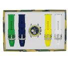 Relógio Masculino de Aço Tuguir Analógico Infinity TGI39001 Prata e Azul e Amarelo Relógio Masculino de Aço Tuguir Analógico Infinity TGI39001 Prata e Azul e Amarelo