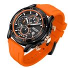 Relógio Masculino de Silicone Luminoso Quartzo Esportivo Impermeável 3atm
