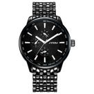 Relógio Masculino Design Clássico Luminoso Pulseira Aço Inoxidável Moda Casual