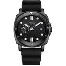 Relógio masculino design criative quartzo esportivo silicone impermeavel